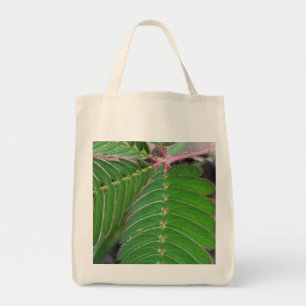 Bolso De Tela Tote ecológico con diseño de hojas verdes