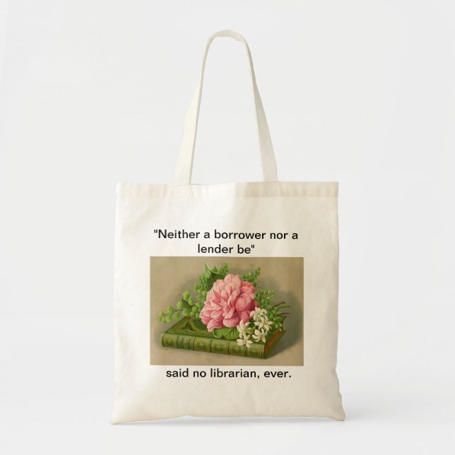 Bolso De Tela Tote - el bibliotecario de Hamlet (Frente)