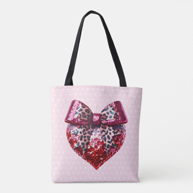 Bolso De Tela Tote el día de San Valentín (Reverso)