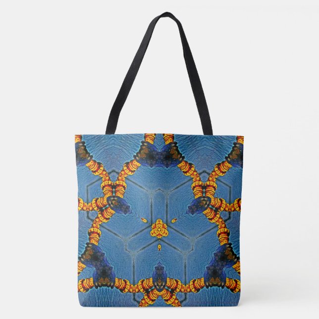 Bolso De Tela Tote EL KALEIDOSCOPIO DE LA VIDA (Anverso)