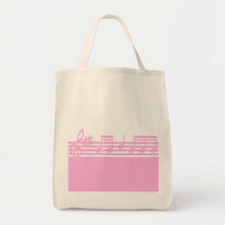 Bolso De Tela Tote él ruidosamente con MusicMinds