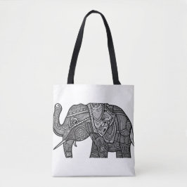 Bolso De Tela Tote elefante
