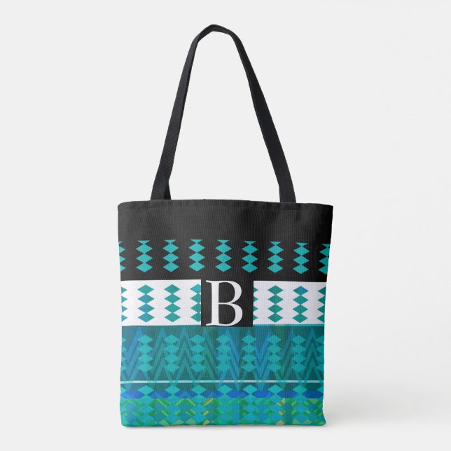 Bolso De Tela tote elegante personalizado de personalizado de mo (Reverso)