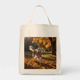 Bolso De Tela Tote elegante Saluki Grocery