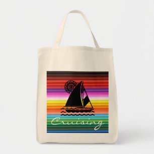 Bolso De Tela Tote en barco de vela
