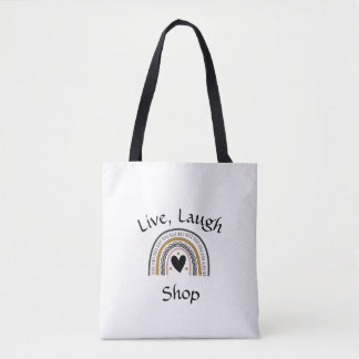 Bolso De Tela Tote en vivo, Laugh Shop