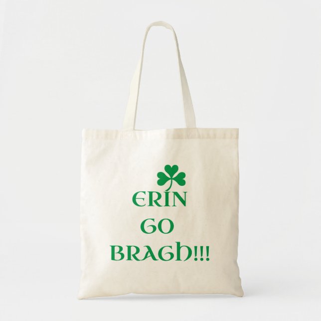 Bolso De Tela tote "ERIN GO BRAGH" (Frente)