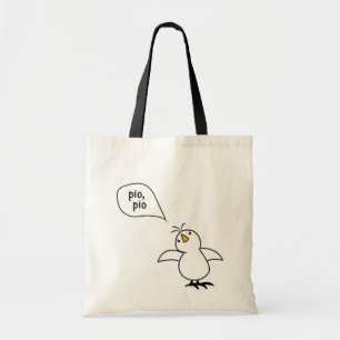 Bolso De Tela Tote español del polluelo