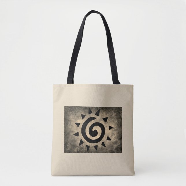 BOLSO DE TELA TOTE ESPIRAL DEL SOL (Anverso)