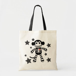 Bolso De Tela Tote esquelético del mono