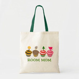 Bolso De Tela Tote estacional de las magdalenas de la mamá del