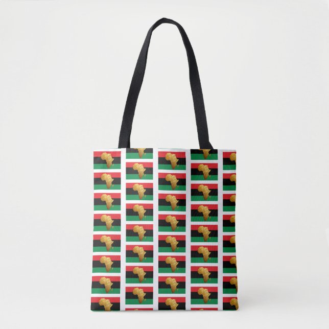 Bolso De Tela Tote "Estado de ánimo africano" (Anverso)