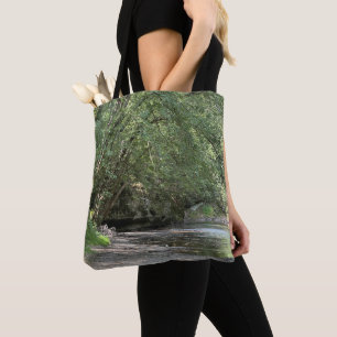Bolso De Tela Tote Estanque bajo los Árboles