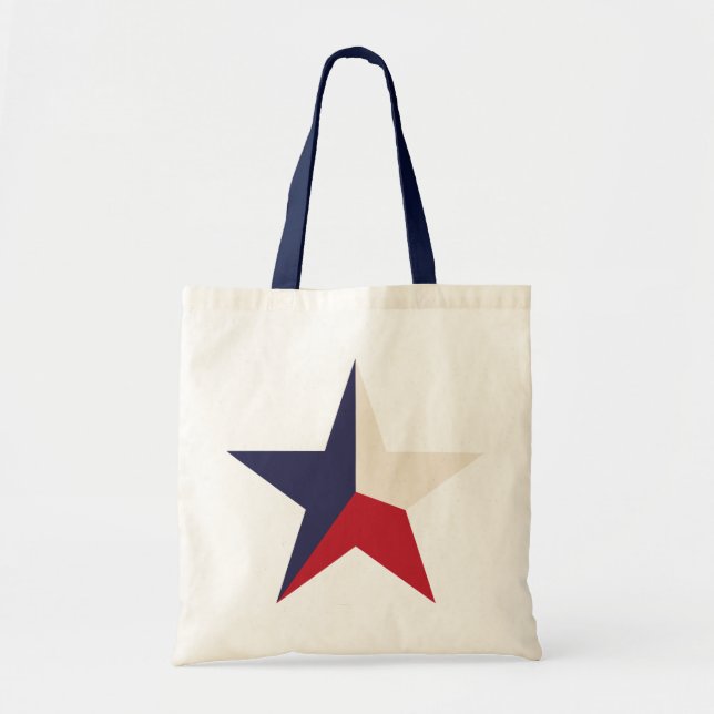 Bolso De Tela Tote Estrella de Texas (Frente)