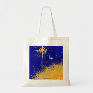 Bolso De Tela Tote - "estrella feliz" por todo el arte de la