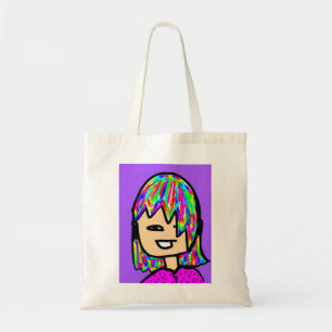 Bolso De Tela tote facial personalizado chica