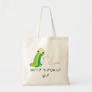 Bolso De Tela Tote feliz del presupuesto del individuo del