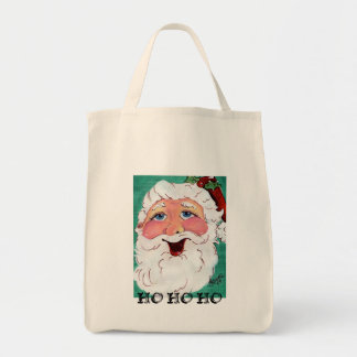 Bolso De Tela Tote feliz del ultramarinos de Santa