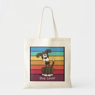 Bolso De Tela Tote festivo de los perros que adoran