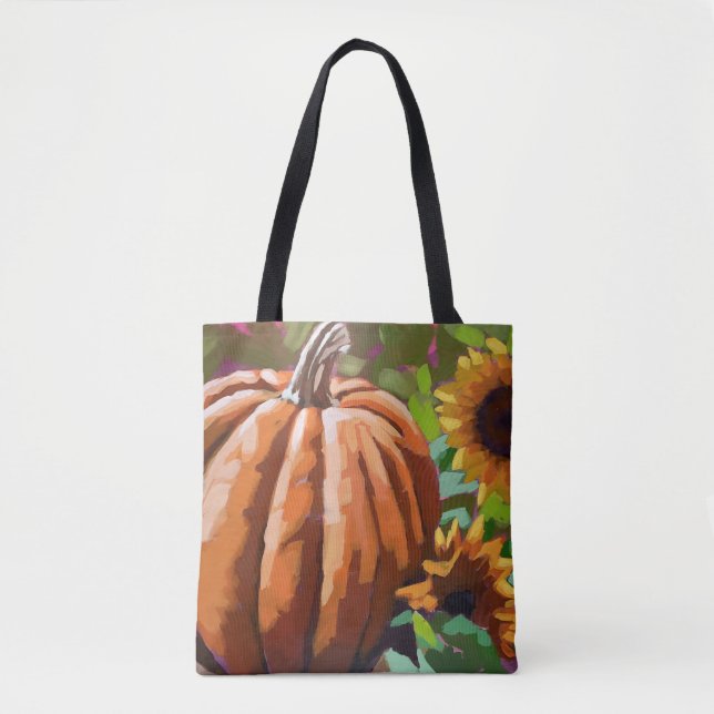 Bolso De Tela Tote festivo de otoño (Anverso)