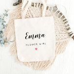 Bolso De Tela Tote Fiesta de matrimonio personalizado de COLOR E<br><div class="desc">Una bolsa de tocador simple,  adorable y personalizada,  de diseño y funcional. Color totalmente editable,  incluyendo el color del corazón. Diseño © Berry Berry Sweet. Visite nuestro sitio web www.berryberrysweet.com para conocer los artículos y diseños más elegantes.</div>