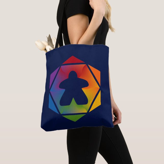 Bolso De Tela Tote fiesta Time Meeple (Detalle)