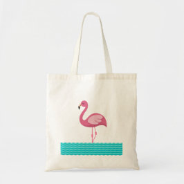 Bolso De Tela Tote Flamingo
