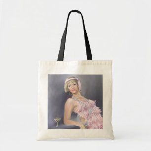 Bolso De Tela Tote Flapper de primavera