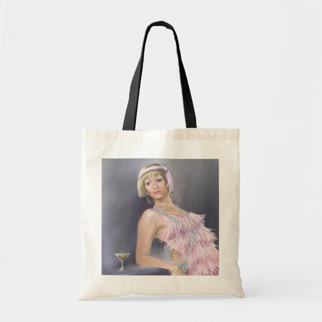Bolso De Tela Tote Flapper de primavera (Frente)
