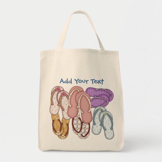 Bolso De Tela Tote Flip Flop de SRF (Frente)