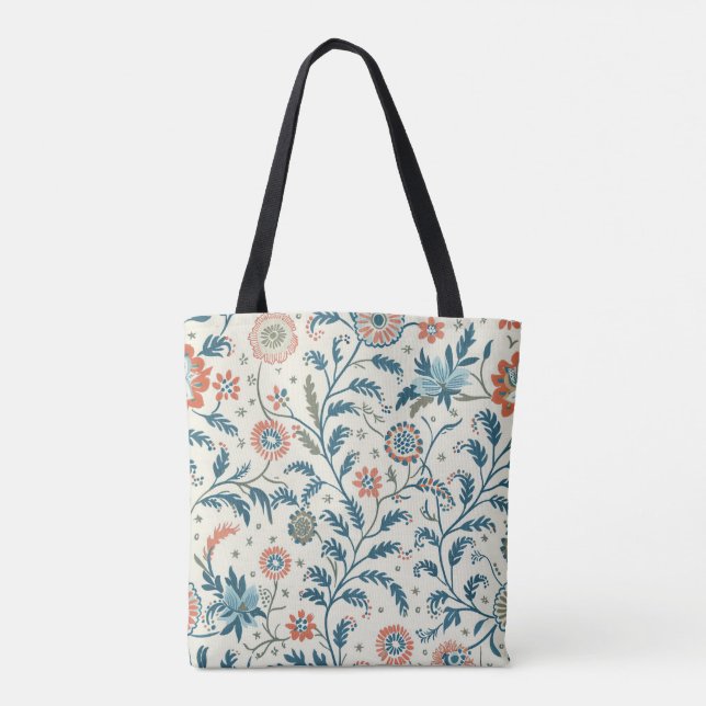 Bolso De Tela Tote floral (Reverso)