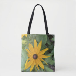 Bolso De Tela Tote floral amarillo grisáceo para un día