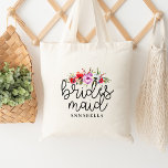 Bolso De Tela Tote Floral Bouquet Bridesmaid<br><div class="desc">¡Dale este tote como un regalo hermoso!</div>