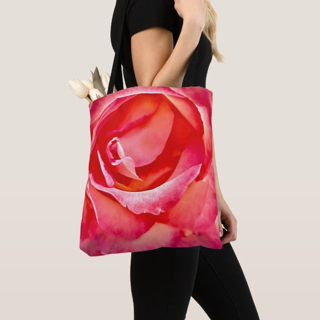 Bolso De Tela Tote floral brillante (Detalle)