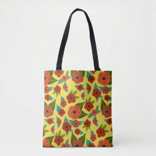 Bolso De Tela Tote floral colorido