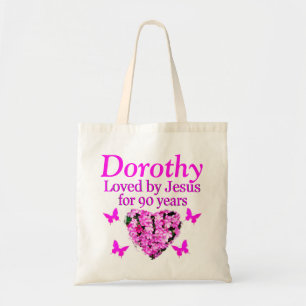 BOLSO DE TELA TOTE FLORAL CRISTIANO PERSONALIZADO 90