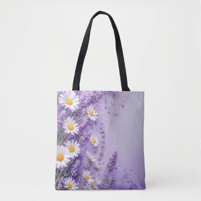Bolso De Tela Tote floral de belleza botánica (Anverso)