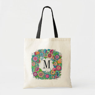 Bolso De Tela Tote floral de bonito