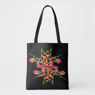 Bolso De Tela tote floral de guisantes australianos