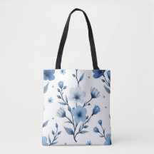 Tote floral de impresión completa
