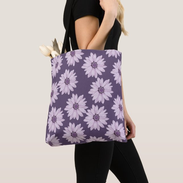 Bolso De Tela Tote floral de primavera - Elegante y funcional (Detalle)