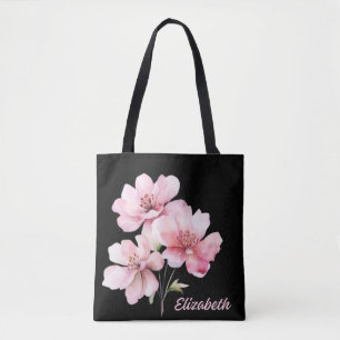 Bolso De Tela Tote floral personalizado