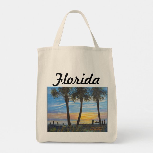 BOLSO DE TELA "TOTE FLORIDA" (Reverso)