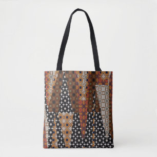 Bolso De Tela Tote Florillas Designer