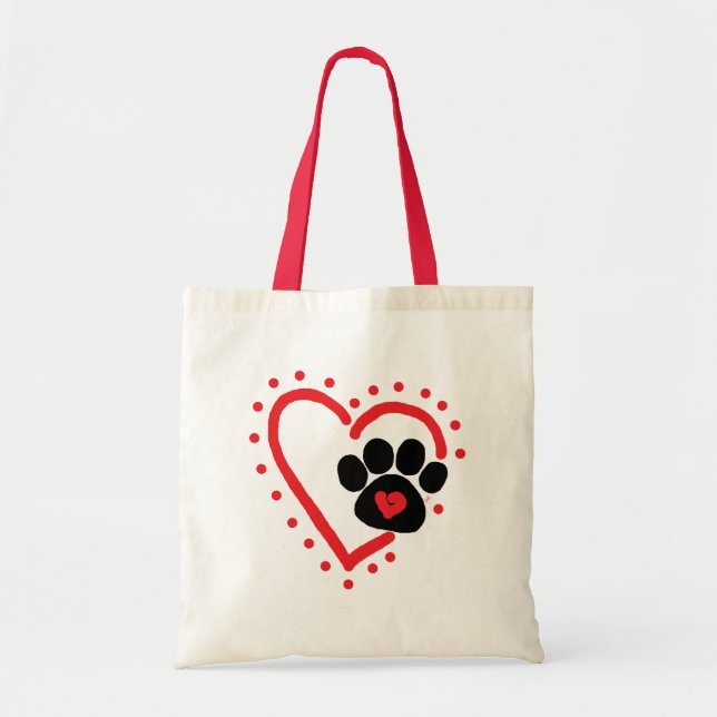 Bolso De Tela Tote for Pet Lovers (Frente)