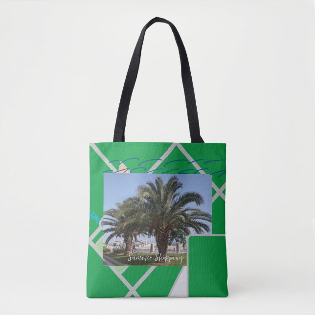 Bolso De Tela Tote Formas de verano (Anverso)