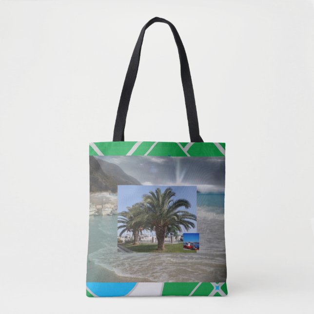 Bolso De Tela Tote Formas de verano (Anverso)