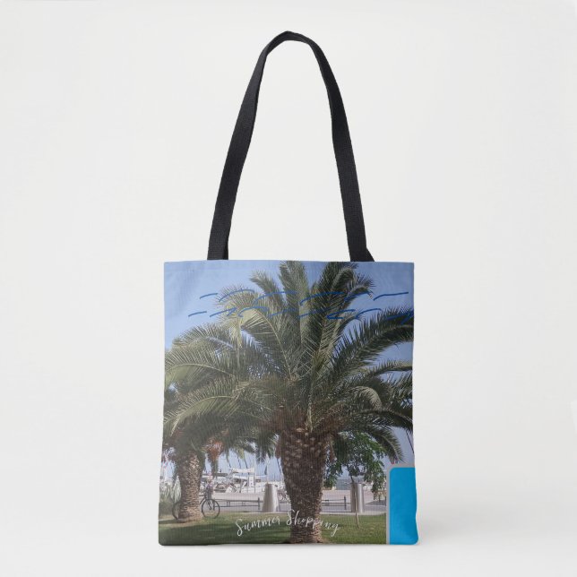 Bolso De Tela Tote Formas de verano (Anverso)