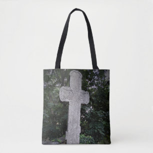 Bolso De Tela Tote fotográfico de la Antigua Cruz de Piedra
