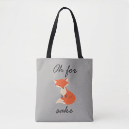 Bolso De Tela Tote Fox Sake